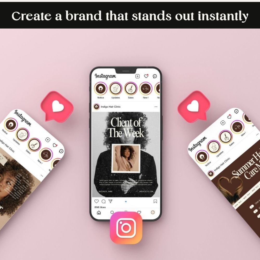 instagram kit for hair salon business owner