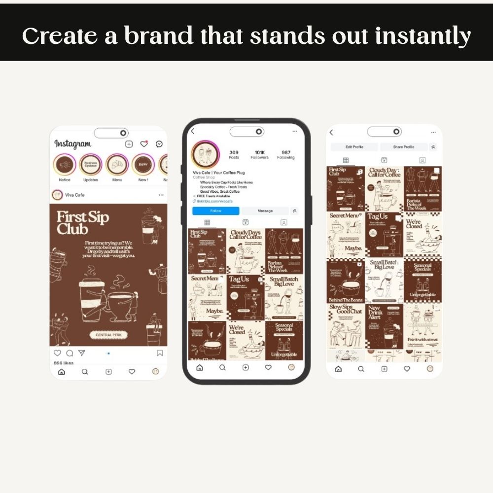 instagram kit for cafe owners