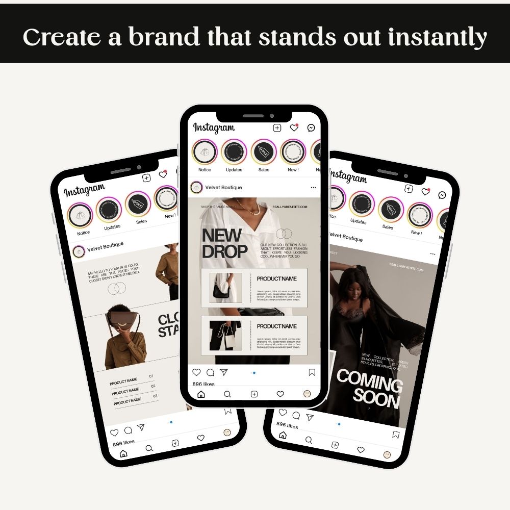 instagram kit for fashion boutique owners