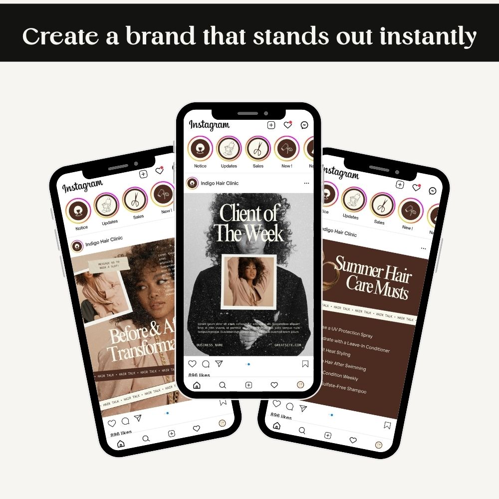 instagram kit for hair salon business owners