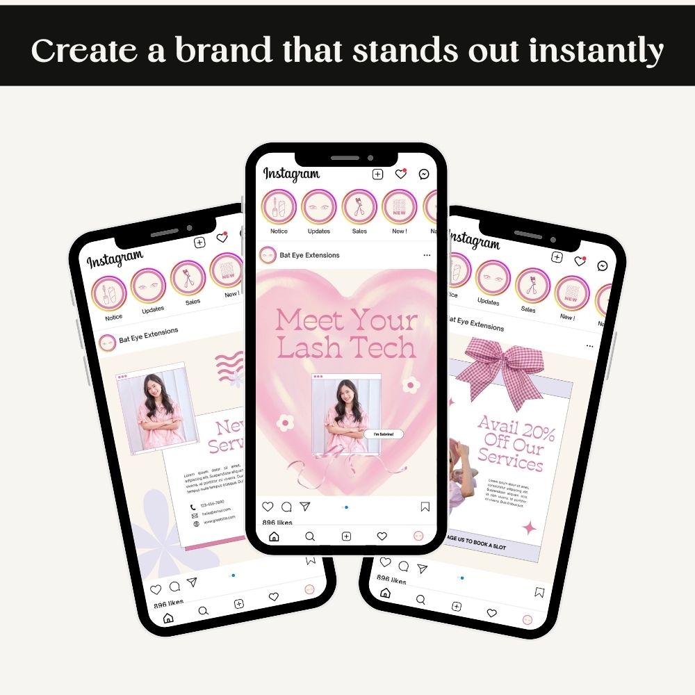 instagram kit for lash technicians
